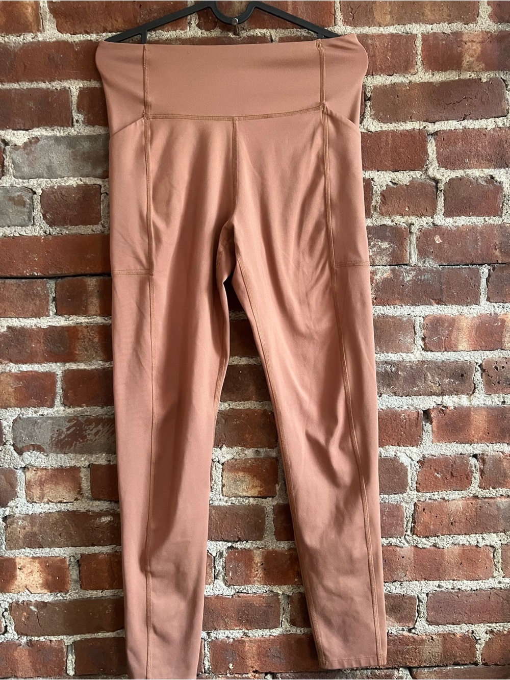 girlfriend collective Compressive Pocket Leggings Rosebud Terracotta Pink Sz M